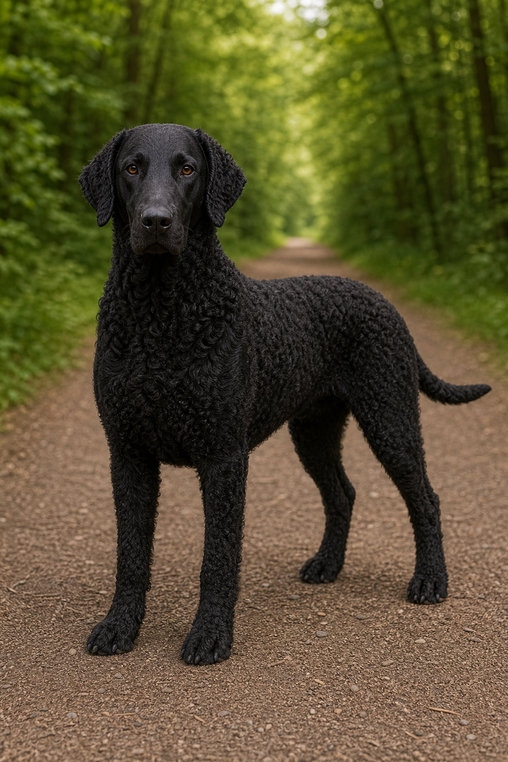 Zdjęcie rasy Curly Coated Retriever